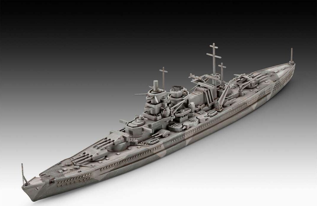 Revell - Battleship Gneisenau Starter Kit - 1 1200 - Level 4 - 05181
