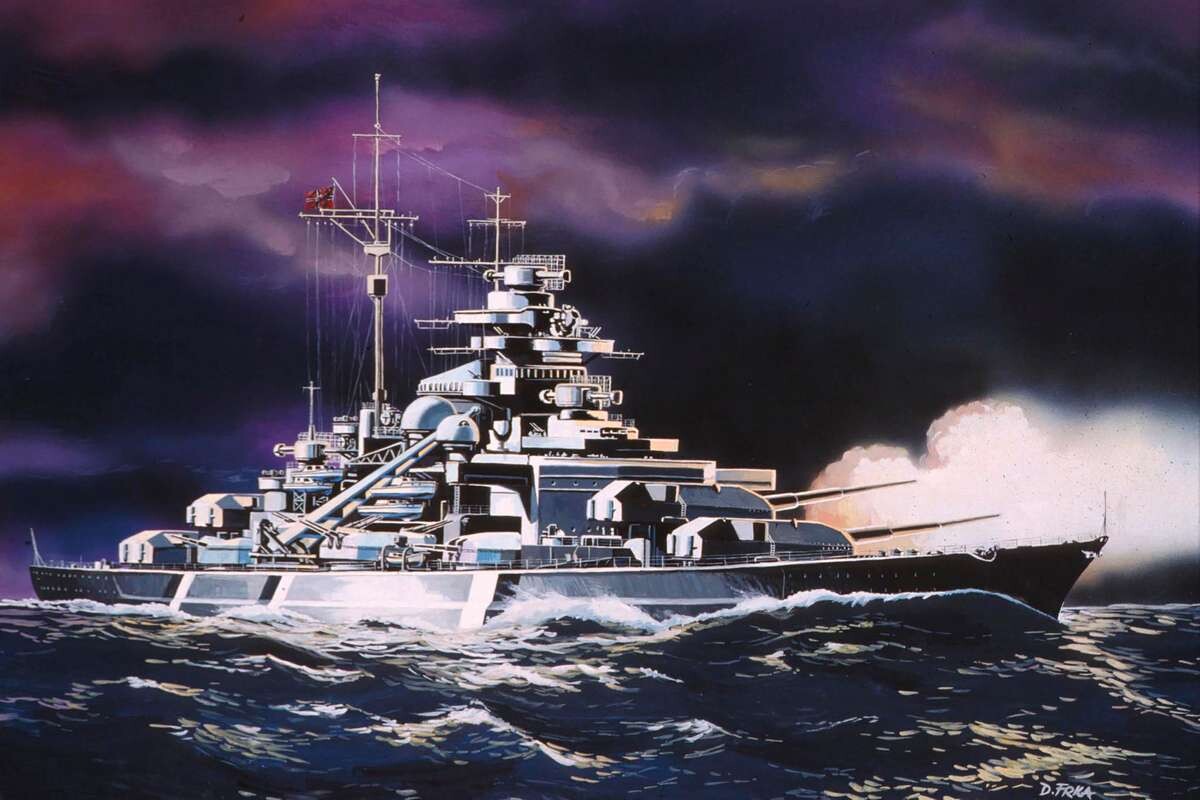 Revell - Bismarck Starter Kit - Model Byggesæt - 1 1200 - 05802