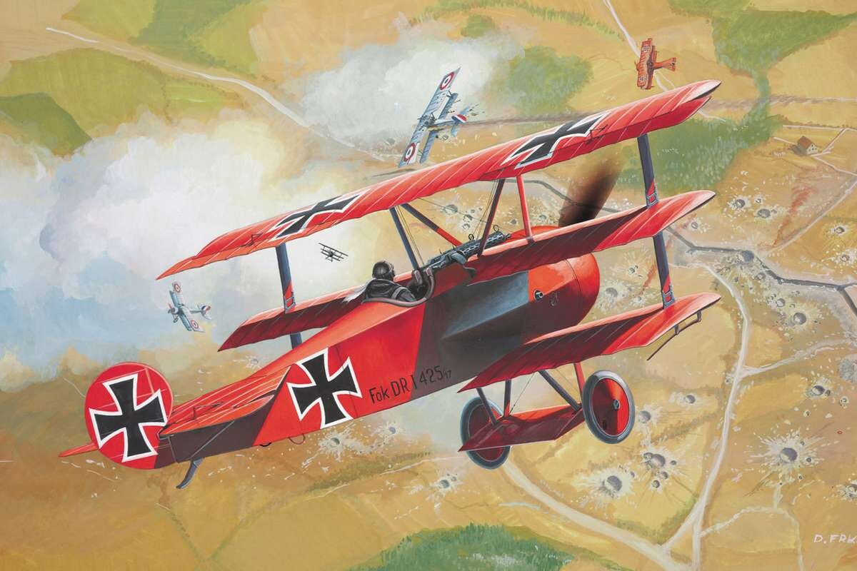 Revell Starter Kit - Fokker Dr1 Triplane - 1 72 - 74116