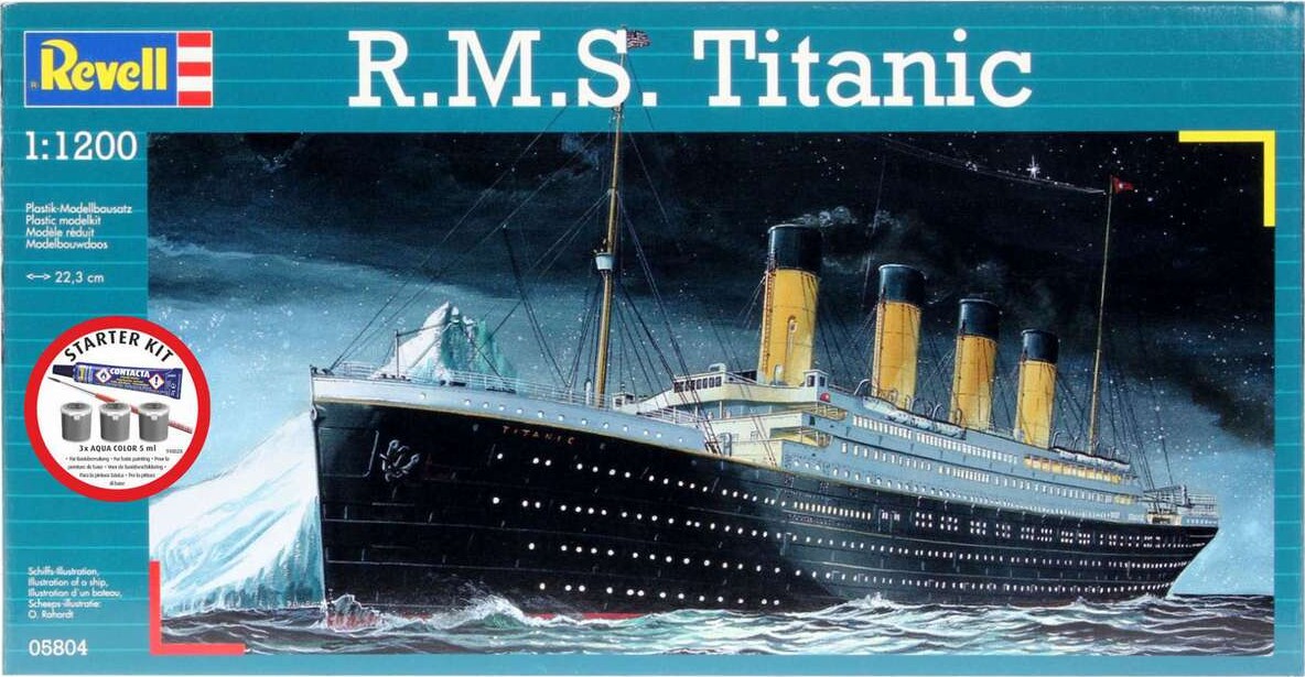 Revell - Rms Titanic Starter Kit - Skib Byggesæt - 1 1200 - 75804