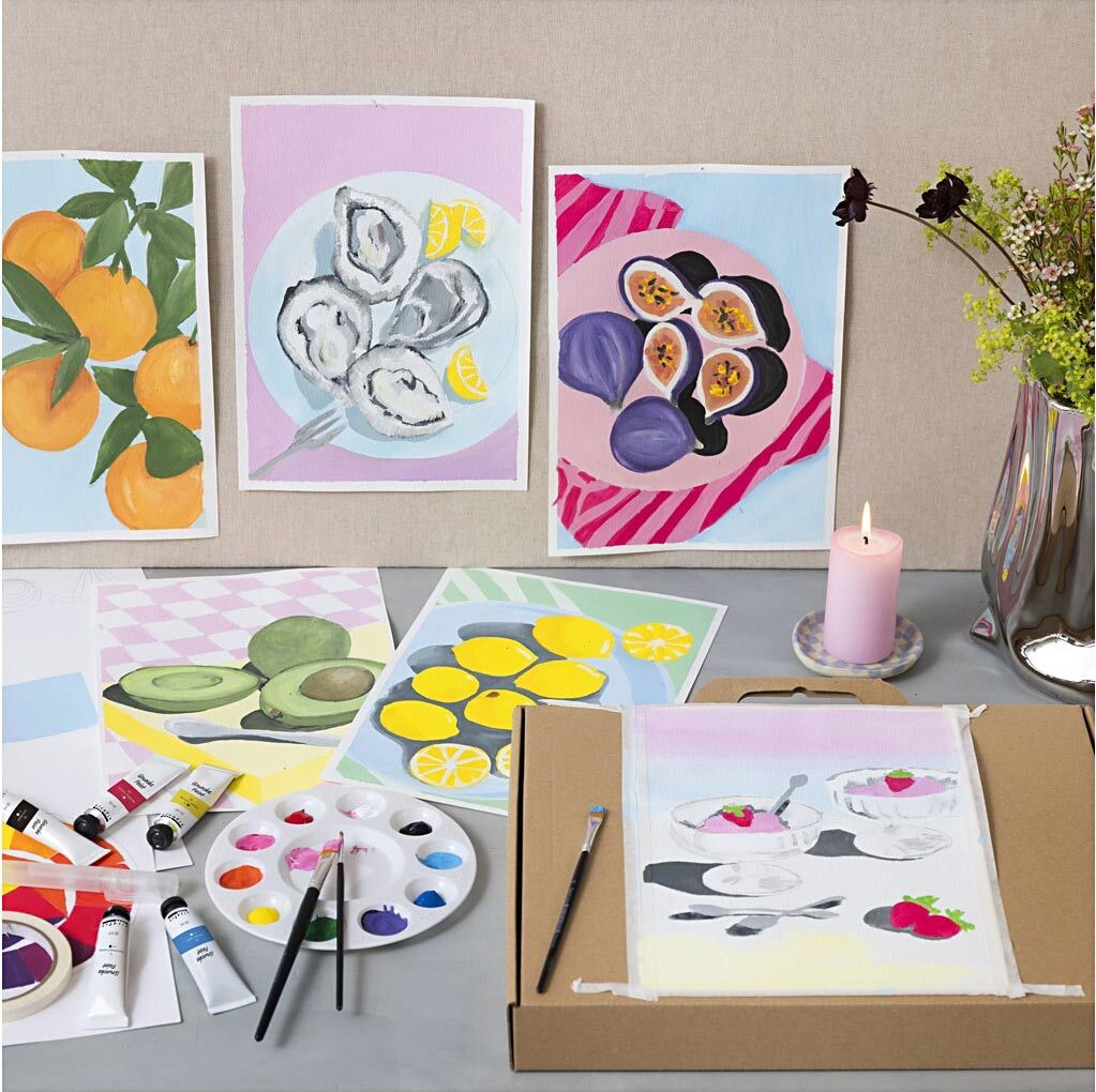 Starter Sæt Med Gouache - Malerier - Assorterede Farver