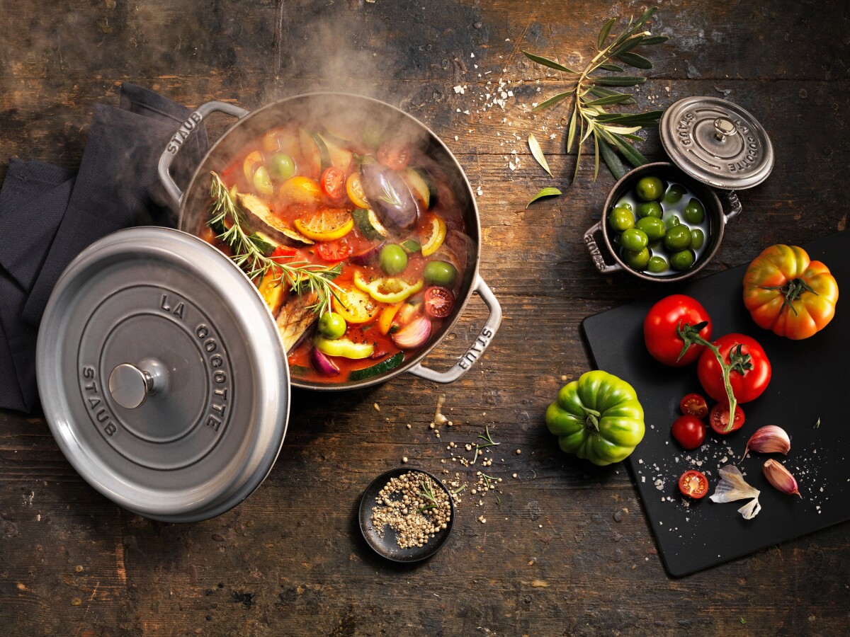 Staub - Cocotte - Grafitgrå - 28 Cm 6 75 L