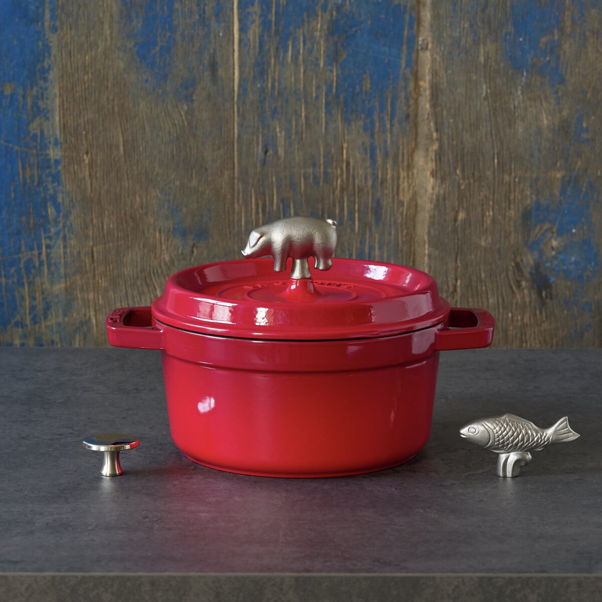 Staub - Cocotte - Kirsebærrød - 30 Cm
