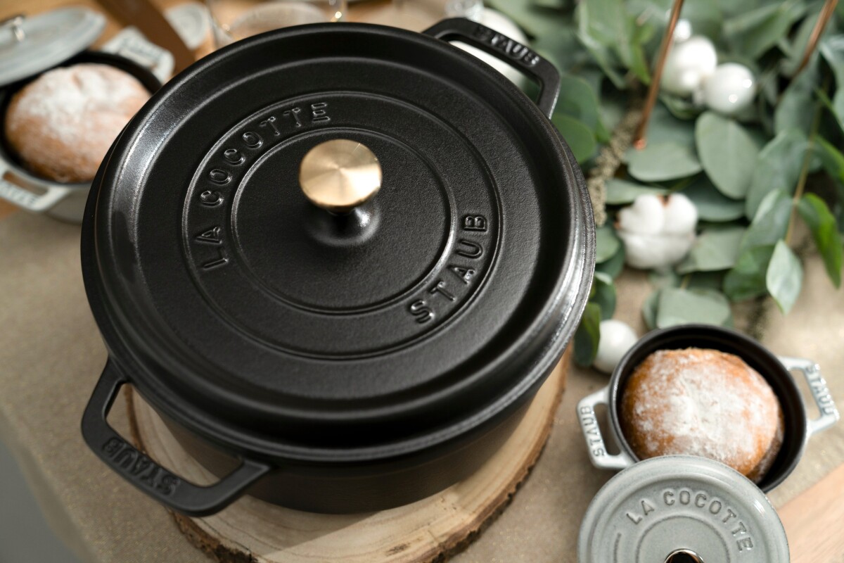 Staub - Cocotte - Sort - 30 Cm