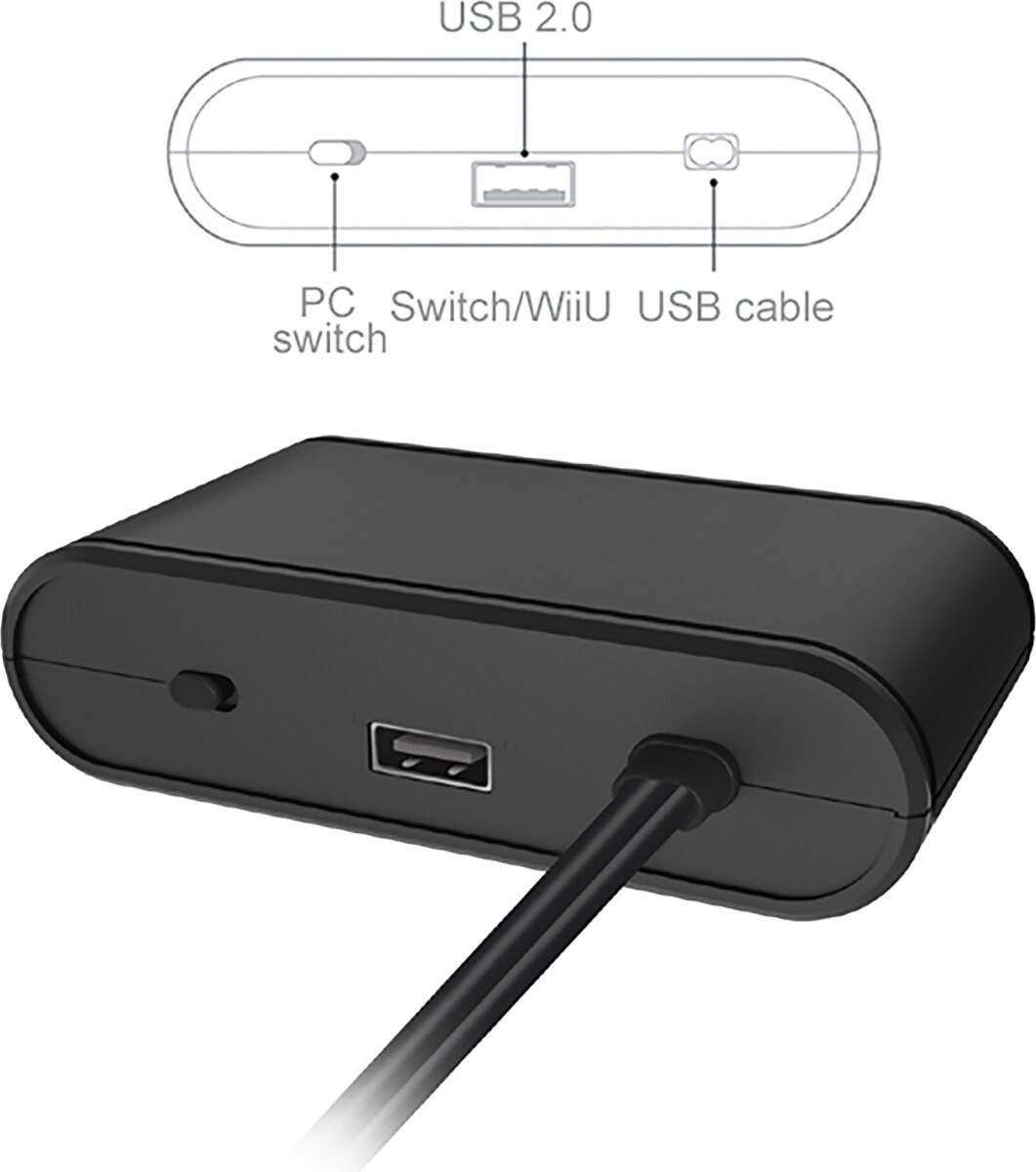 Steelplay Gamecube Controllers Adapter Switch