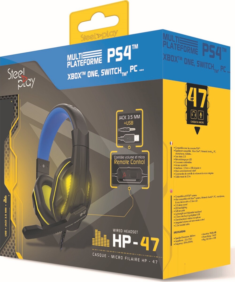 Steelplay Wired Stereo Headset Hp-47