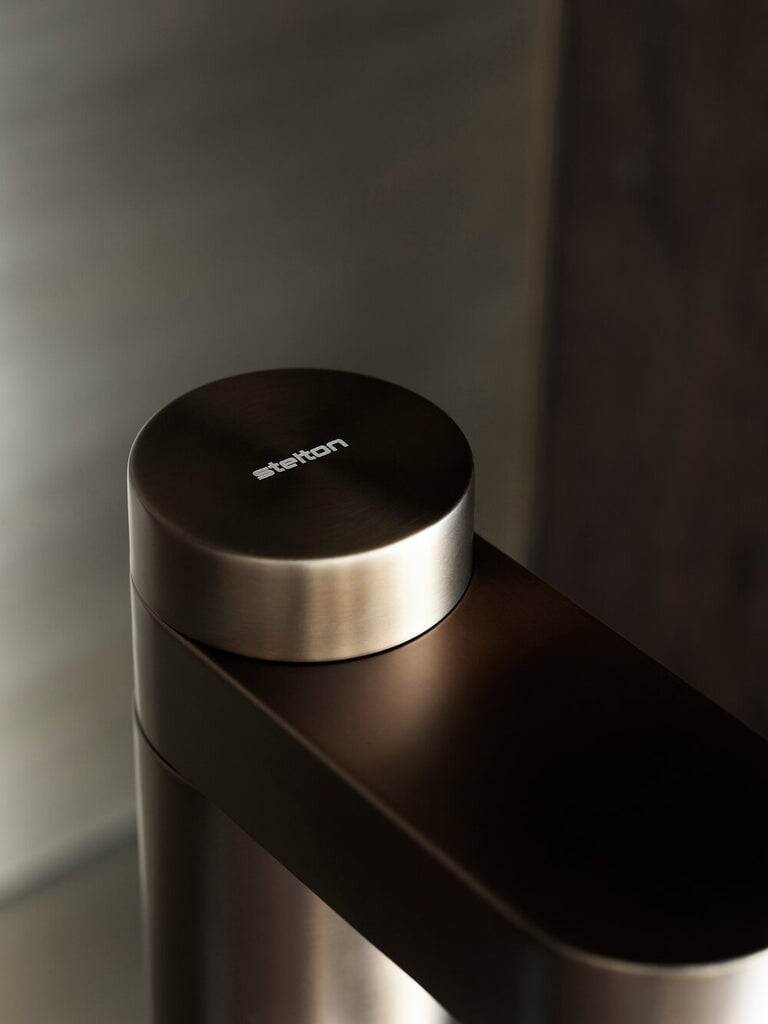 Stelton - Brus Sodavandsmaskine - Inkl Flaske - Brun Metallisk