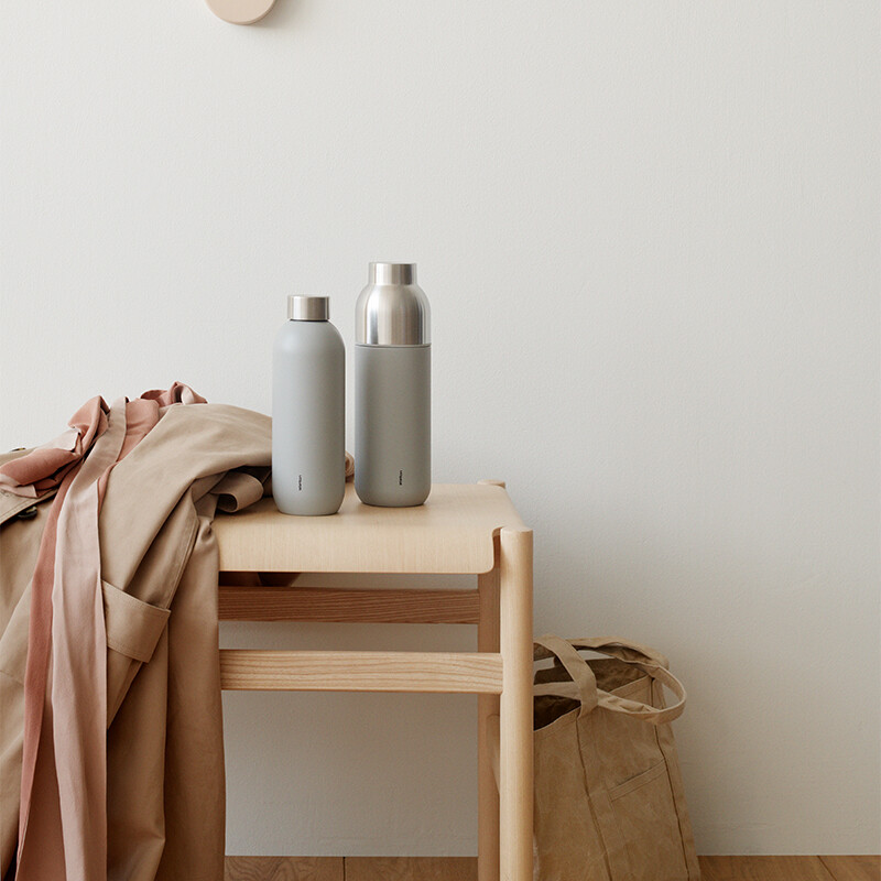 Stelton - Keep Cool Termoflaske - 600 Ml - Lysegrå