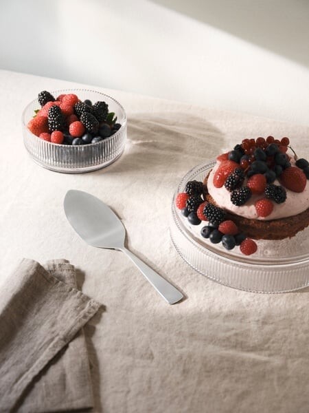 Stelton - Pilastro Serveringsskål I Glas - Riflet - Ø 23 Cm