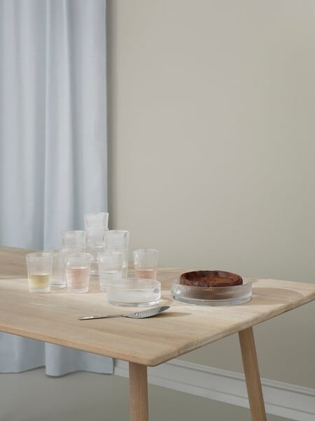 Stelton - Pilastro Serveringsskål I Glas - Riflet - Ø 23 Cm