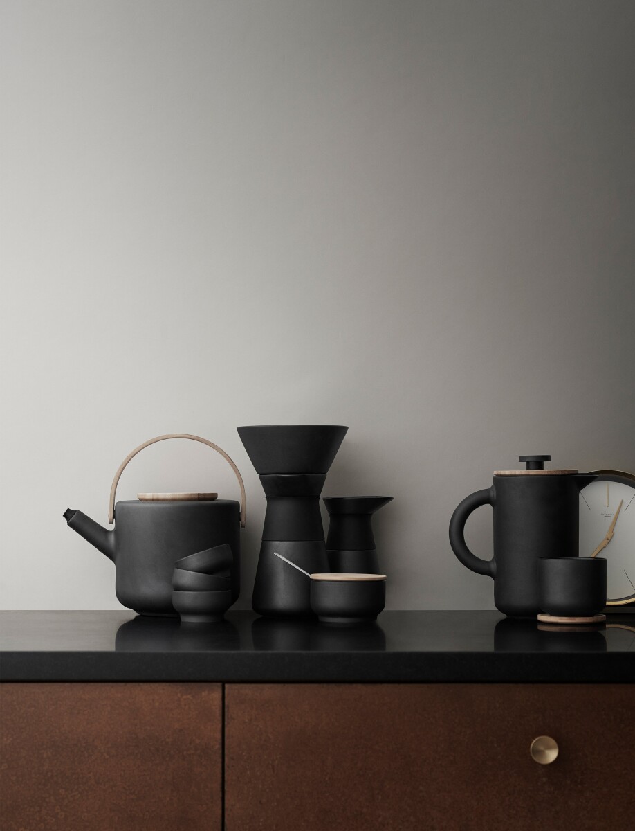Stelton - Theo Kop Inkl Underkop - 02 L - Sort