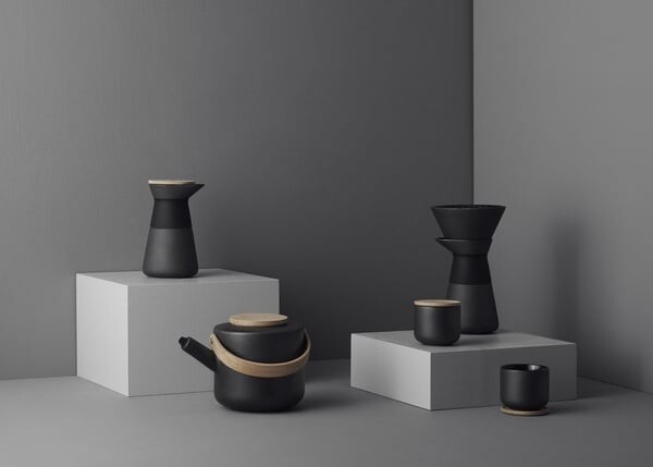 Stelton - Theo Tekande I Stentøj - Drypfri - 1 25 L - Sort