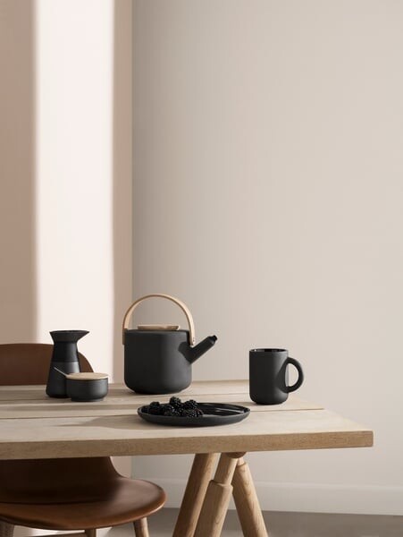 Stelton - Theo Tekande I Stentøj - Drypfri - 1 25 L - Sort