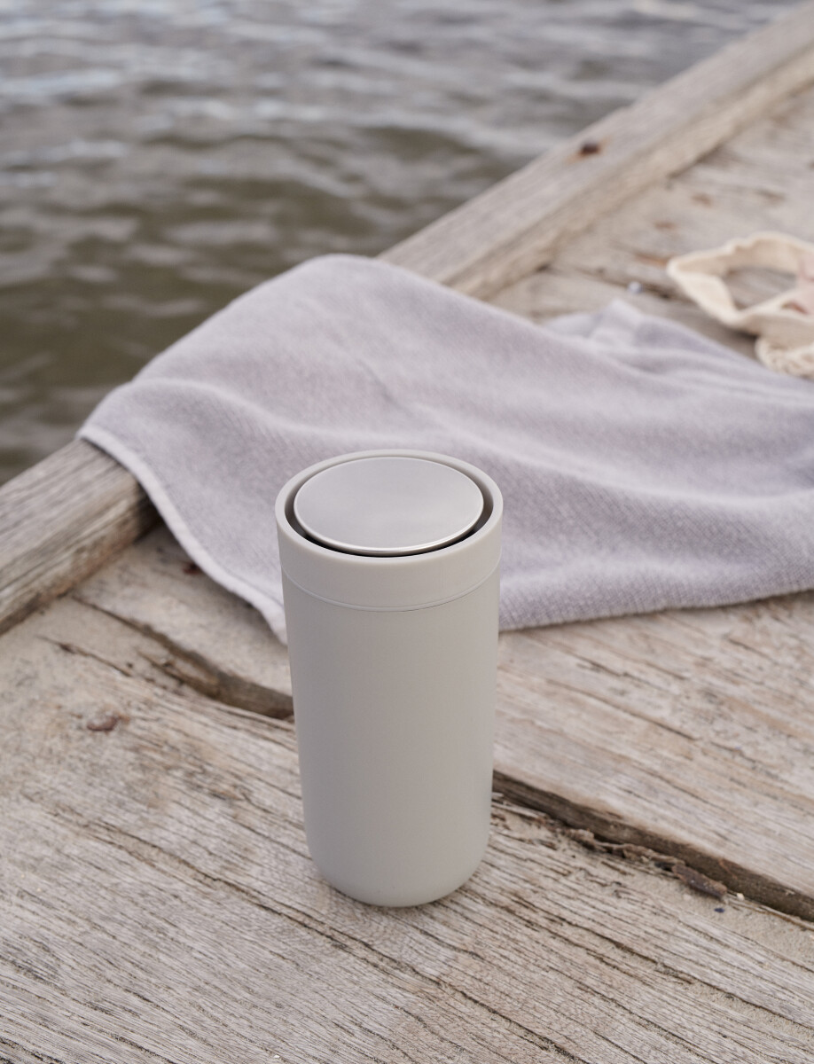 Stelton - To Go Click Termokop - Lysegrå - 400 Ml