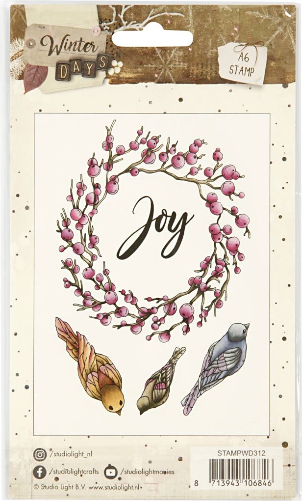 Stempelmotiver - Joy - Str 10 5X15 Cm - 1 Ark