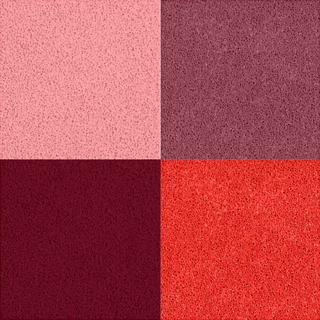 Stempelpude - H 2 Cm - Str 3 5X3 5 Cm - Fersken - Pink - Lys Rosa - Mørk