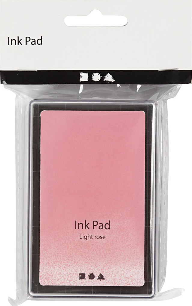 Stempelpude - H 2 Cm - Str 9X6 Cm - Lys Rosa - 1 Stk
