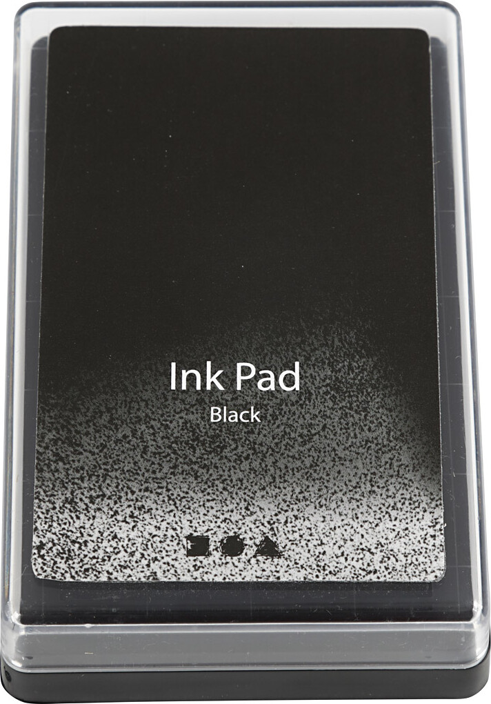 Stempelpude - H 2 Cm - Str 9X6 Cm - Sort - 1 Stk