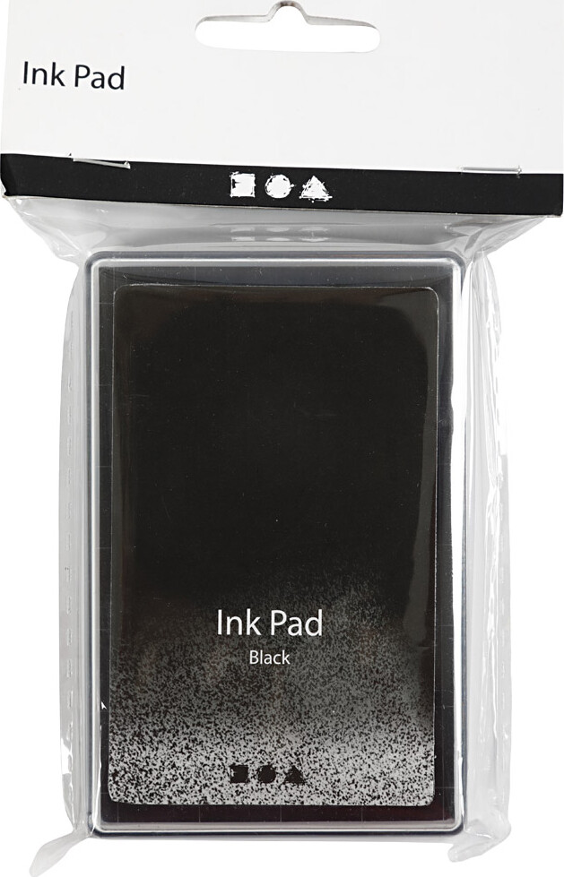 Stempelpude - H 2 Cm - Str 9X6 Cm - Sort - 1 Stk