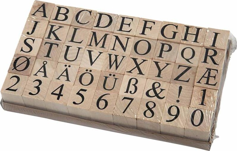 Stempelsæt - H 15 Mm - Str 20X20 Mm - 45 Stk