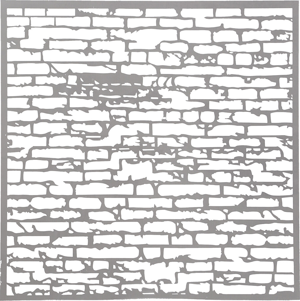 Stencil - Mursten - Str 30 5X30 5 Cm - Tykkelse 0 31 Mm - 1 Ark