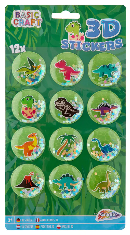 Grafix - 3D Stickers - Glitter Klistermærker - 1 Stk