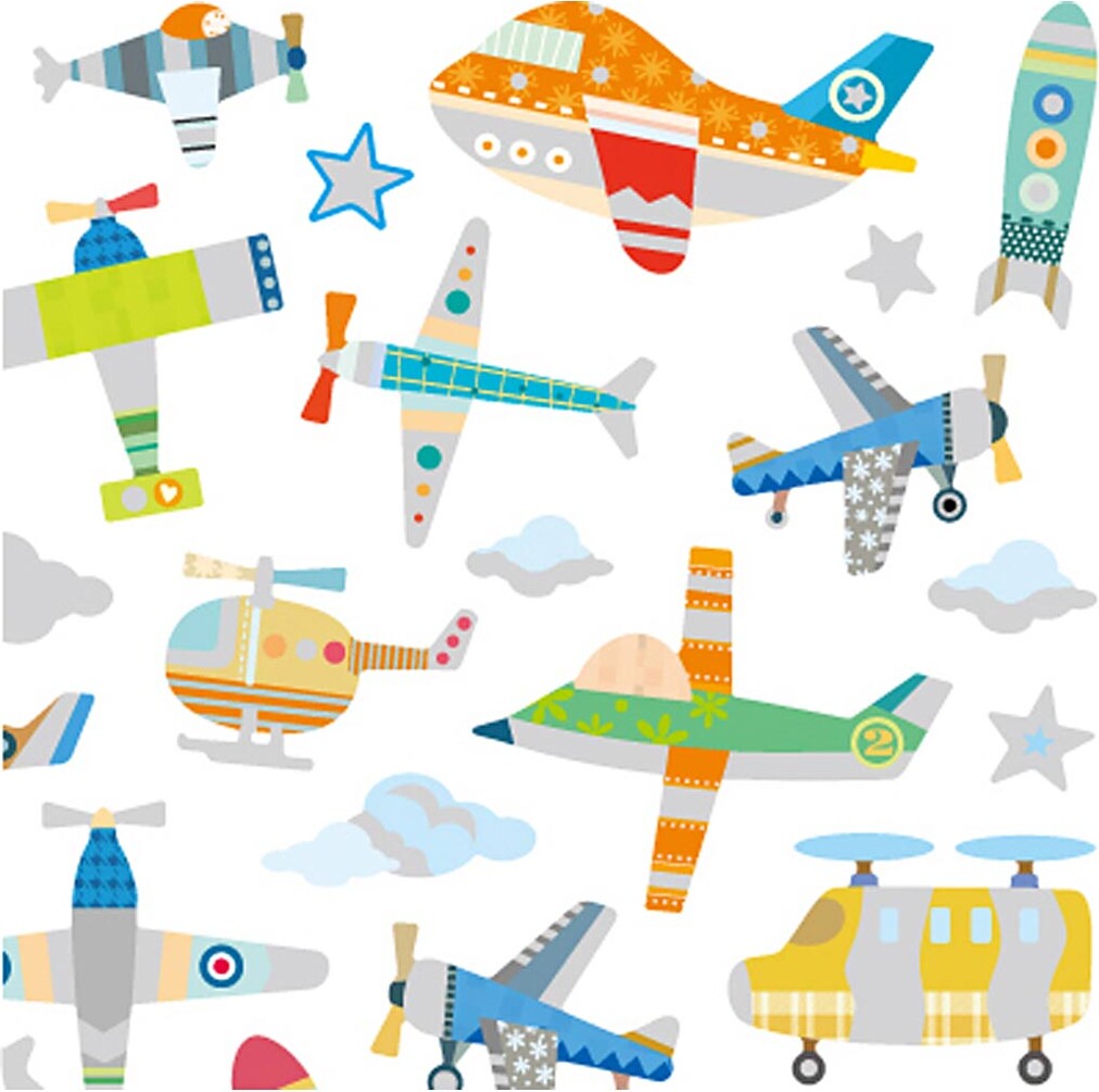 Klistermærker Til Børn - Fly Og Helikoptere