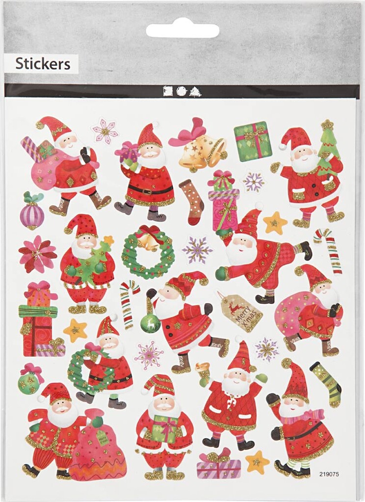 Stickers - Julemand I Hopla - Ark 15X16 5 Cm - 1 Ark