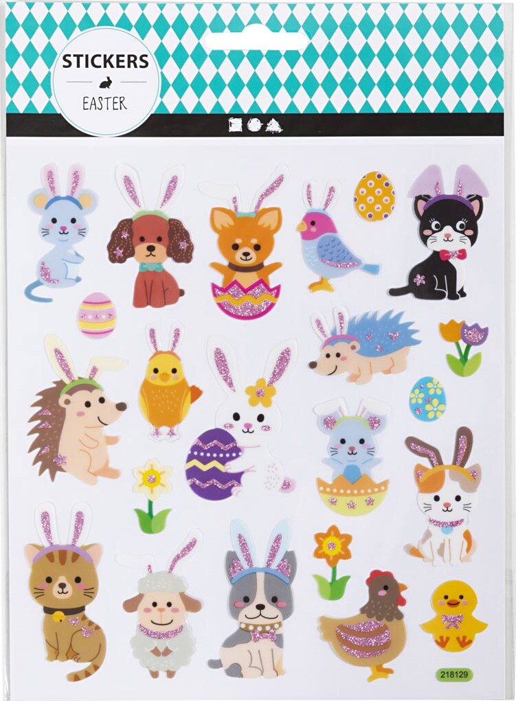 Stickers - Påsketema - Ark 15X16 5 Cm - 1 Ark