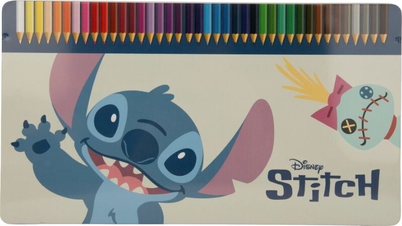 Stitch - Colour Pencil In Tin Box - 40 Pcs 1833038