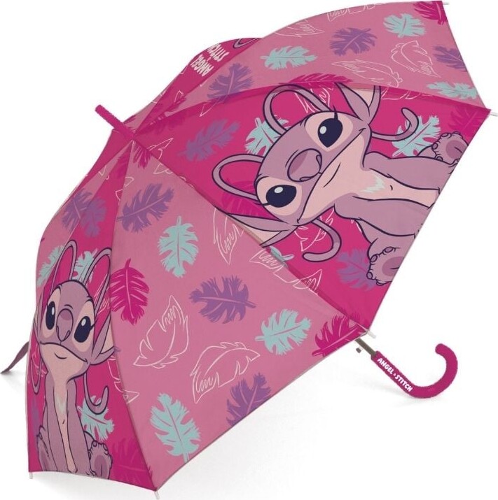 Stitch Lilla - Gennemsigtig Paraply - 46 Cm Ass