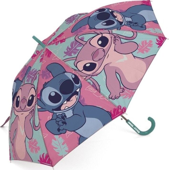 Stitch Lilla - Gennemsigtig Paraply - 46 Cm Ass