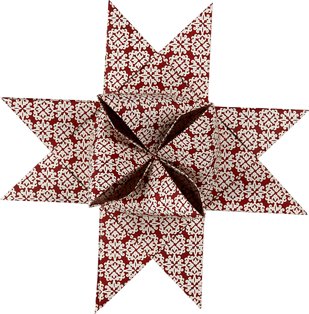 Stjernestrimler - L 100 Cm - Ø 18 Cm - B 40 Mm - Rød - Hvid - 40 Strimler