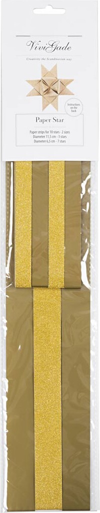 Stjernestrimler - L 44 78 Cm - Ø 6 5 11 5 Cm - B 15 25 Mm - Glitter Lak -