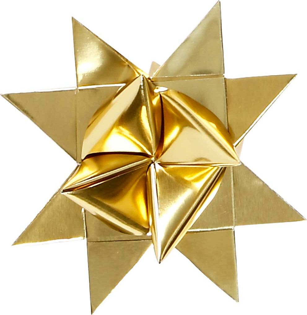 Stjernestrimler - L 45 Cm - B 10 Mm - Ø 4 5 Cm - Guld - 100 Strimler