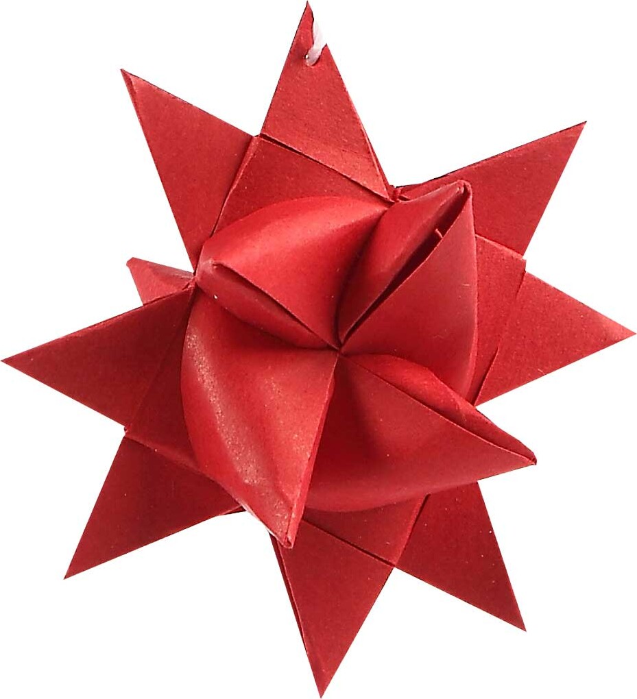 Stjernestrimler - L 45 Cm - B 10 Mm - Ø 4 5 Cm - Rød - 500 Strimler