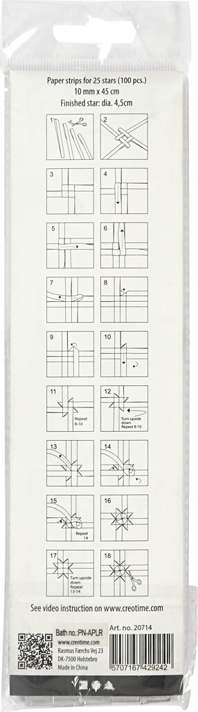 Stjernestrimler - L 45 Cm - Ø 4 5 Cm - B 10 Mm - Sølv - 100 Strimler