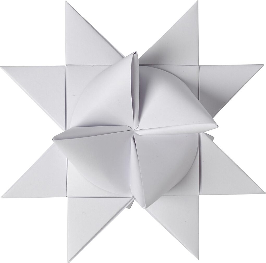 Stjernestrimler - L 73 Cm - Ø 11 5 Cm - B 25 Mm - Hvid - 100 Strimler