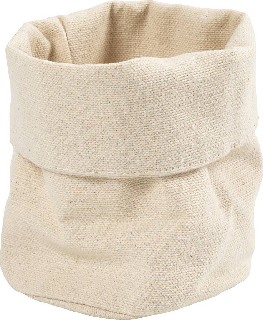 Stofkurve - H 14 5 Cm - Ø 9 Cm - 385 G - Lys Natur - 2 Stk