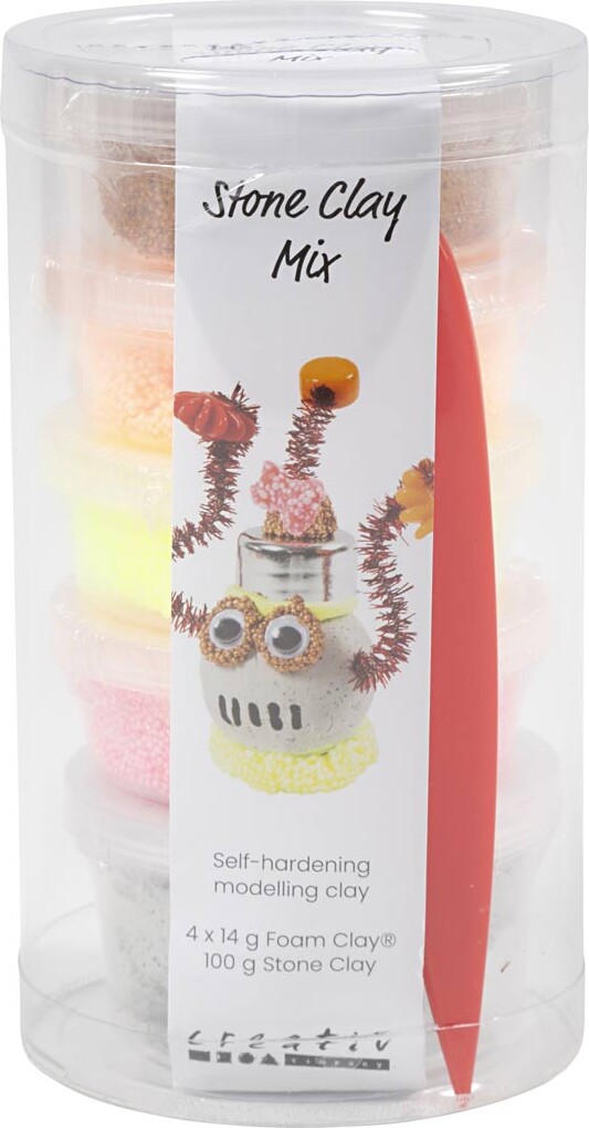 Stone Clay Mix - Rødorange Harmoni