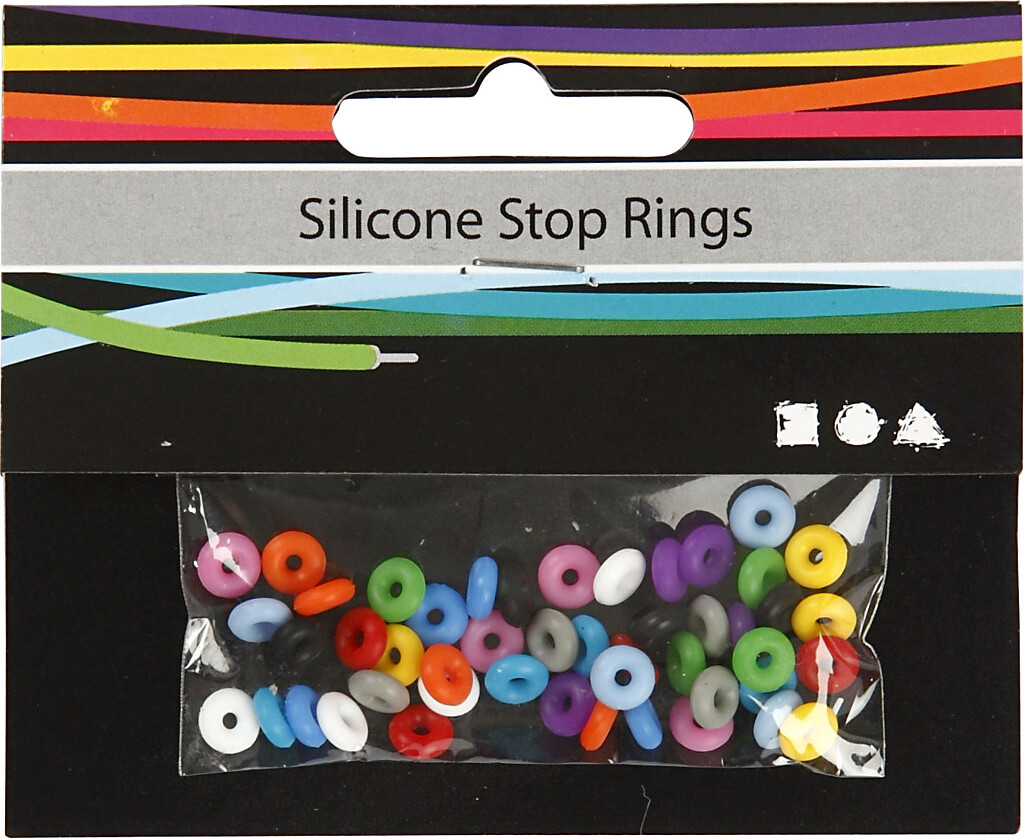 Stopringe - Assorterede Farver - 48 Stk