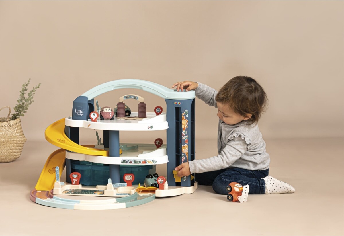 Smoby - Big Garage - Stor Legetøjs Bilgarage - Little Smoby