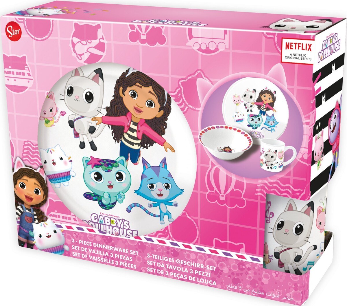 Stor - Gavesæt Med 3 Dele - Gabby S Dukkehus