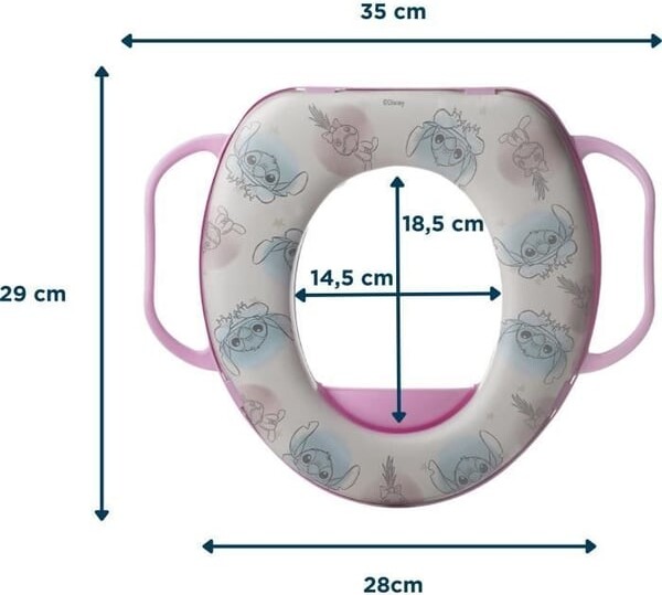 Stitch - Toiletsæde Til Børn - Pink