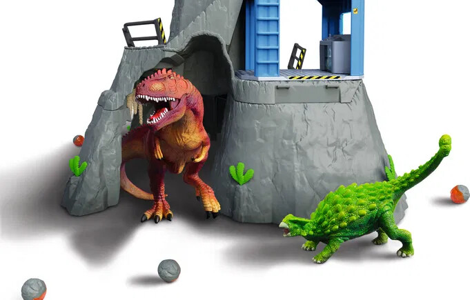 Schleich 42564 - Volcano Expedition Base Camp - Dinosaurs