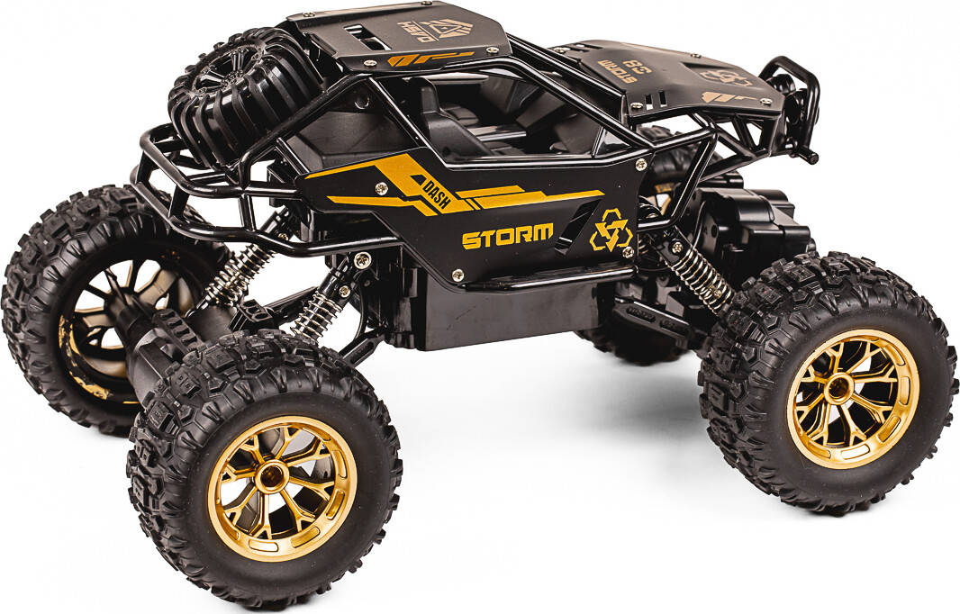Tec-Toy - Storm Crawler Rc Fjernstyret Offroad Bil - Guld
