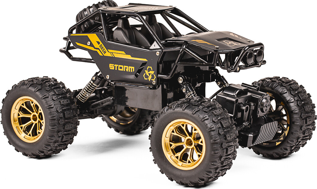 Tec-Toy - Storm Crawler Rc Fjernstyret Offroad Bil - Guld