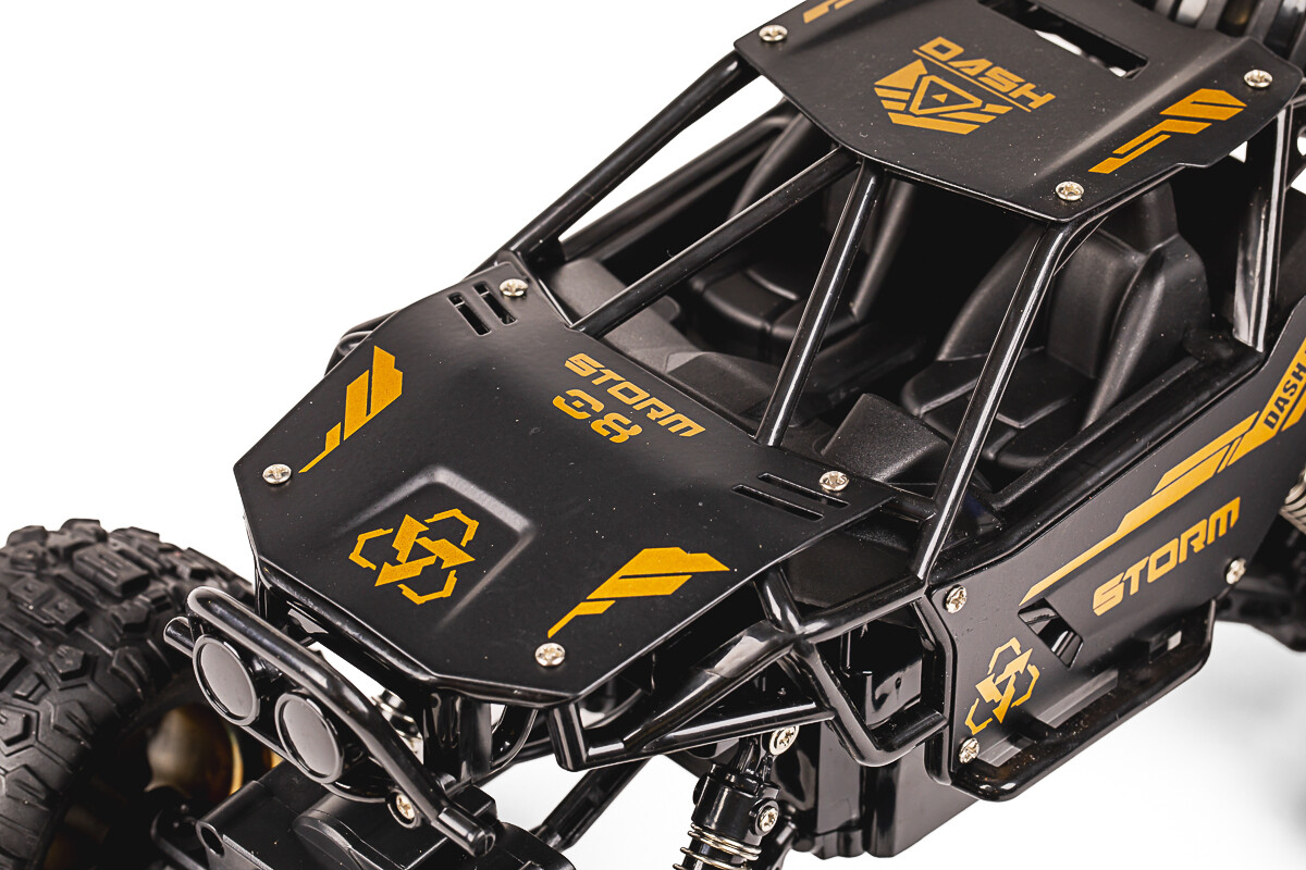 Tec-Toy - Storm Crawler Rc Fjernstyret Offroad Bil - Guld