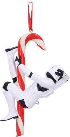 Star Wars Julepynt - Stormtrooper Og Julestok - 12 Cm