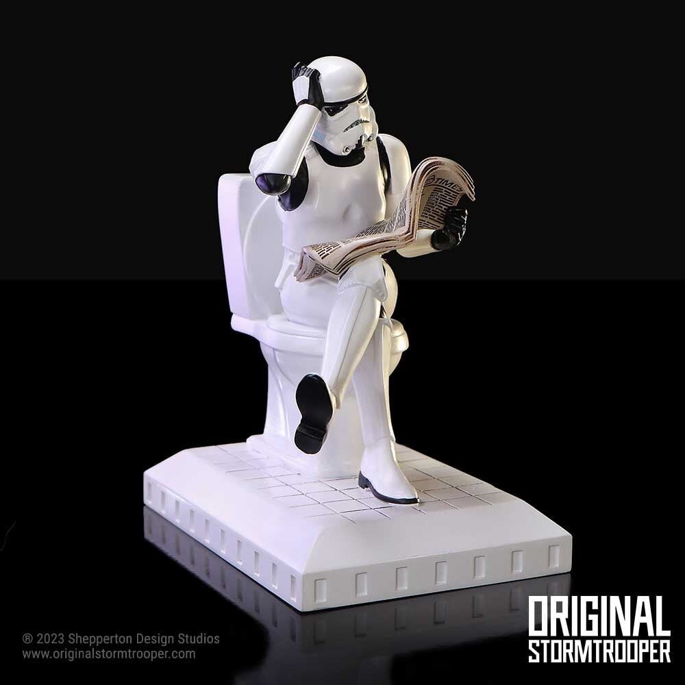 Stormtrooper Figur På Toilet - Star Wars - 14 Cm